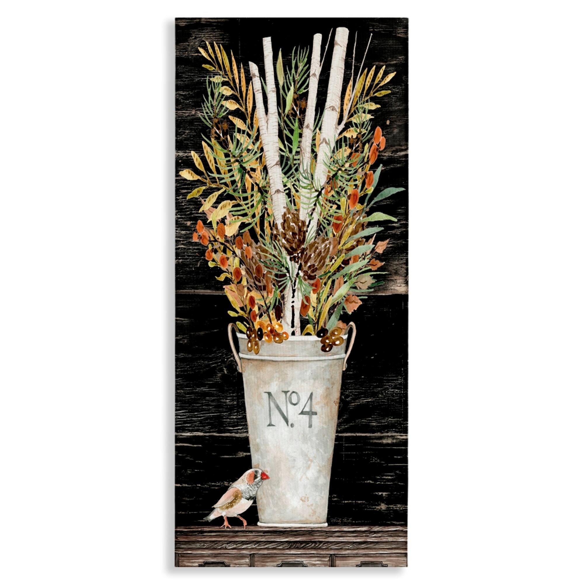 Stupell Industries Rustic Forest Greenery Bouquet Canvas Wall Art